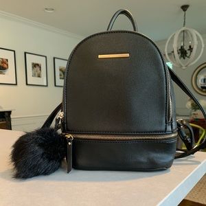 Small Black Leather Aldo Backpack